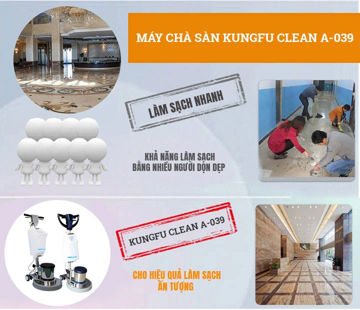 Đánh giá Máy chà sàn Kungfu Clean A-039