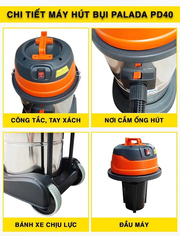 Máy hút bụi văn phòng Palada PD40