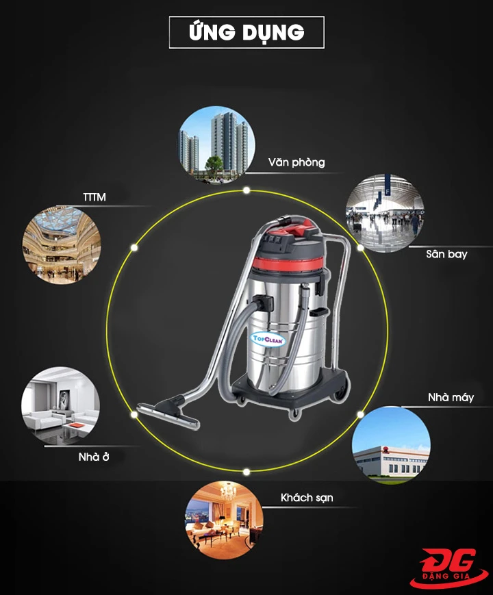 Thiết bị phù hợp làm sạch trong mọi không gian
