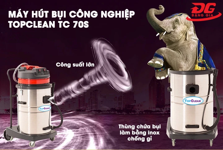 Motor công suất hoạt động mạnh mẽ cho hiệu quả làm sạch ấn tượng