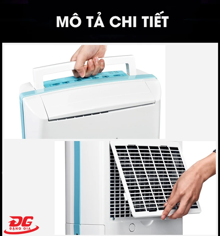 Máy hút ẩm Fujie HM-612EC có thiết kế đơn giản, dễ sử dụng