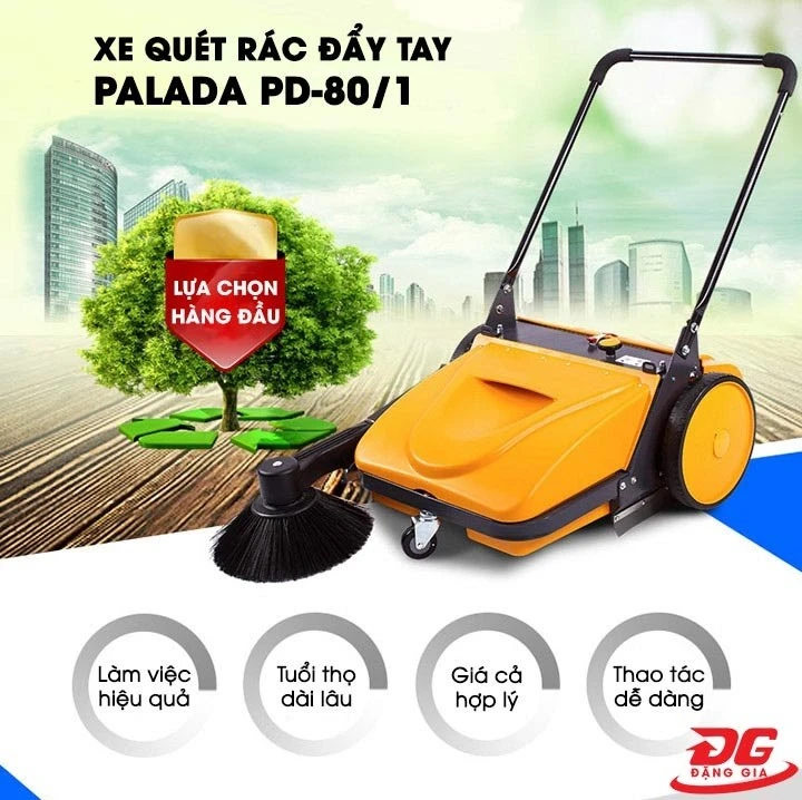 Xe quét rác đẩy tay Palada PD-80/1