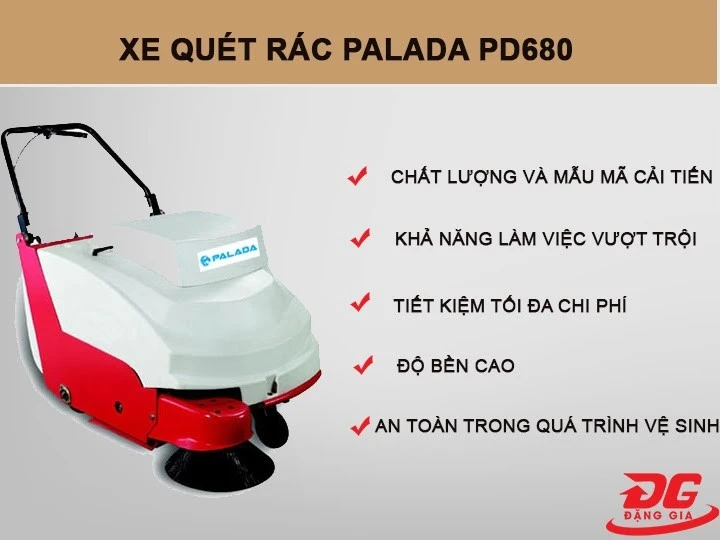 xe quét rác palada pd680