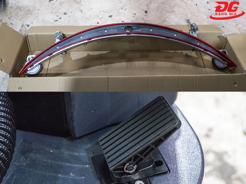 Thanh hút nước và phanh chân