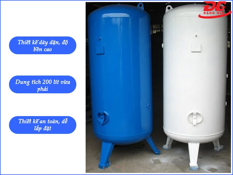 Một số ưu điểm của bình tích áp khí nén 200 lít
