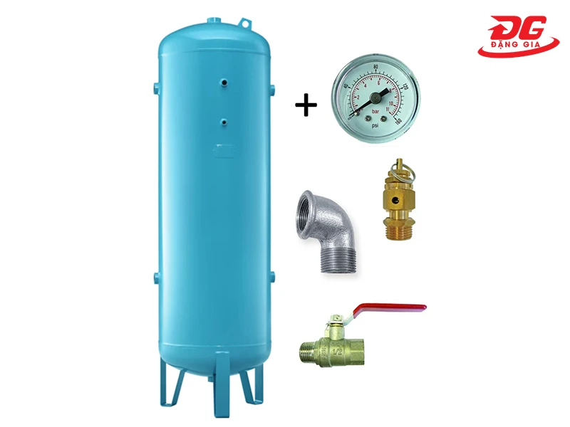 Các phụ kiện đi cùng bình chứa khí nén 2000 lít