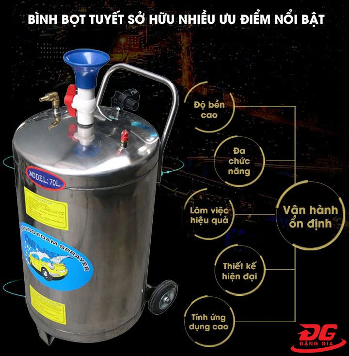 Lợi ích của bình xịt bọt tuyết rửa xe