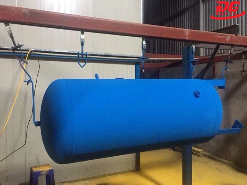 Quá trình sơn tĩnh điện bình chứa