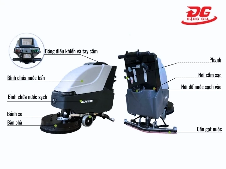 cấu tạo máy chà sàn liên hợp