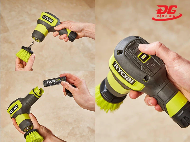 cách dùng máy chà sàn Ryobi