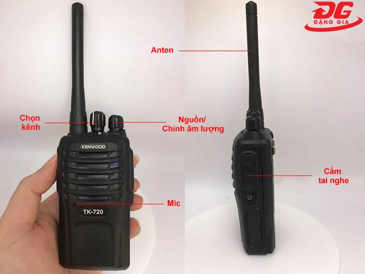 Cấu tạo Bộ đàm Kenwood TK 720