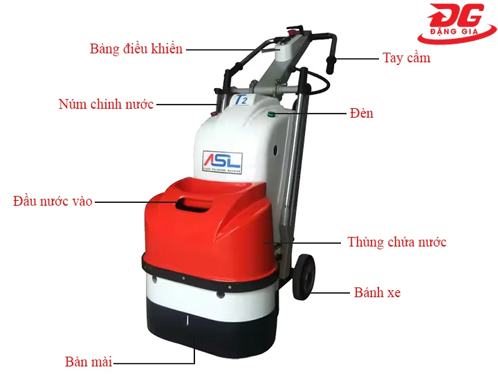 cấu tạo máy mài sàn bê tông ASL500-T2
