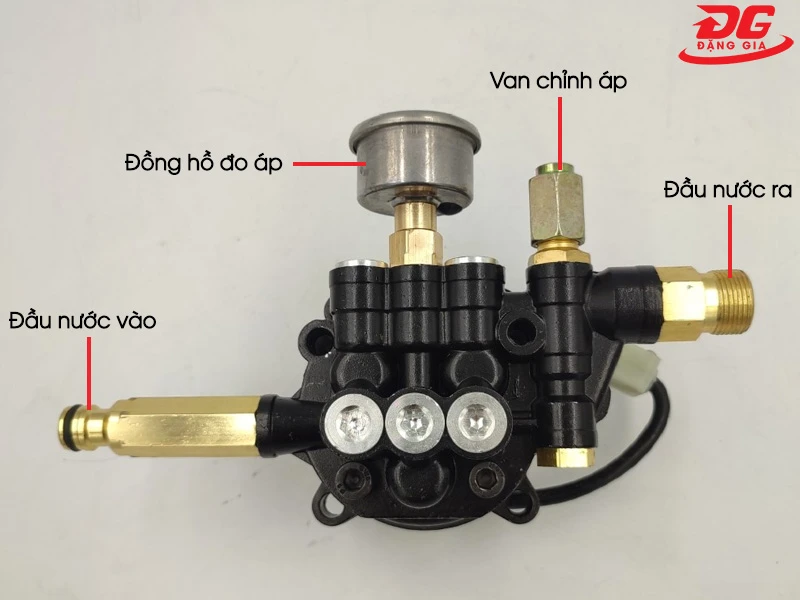 Chi tiết về cấu tạo đầu xịt rửa xe mini gia đình
