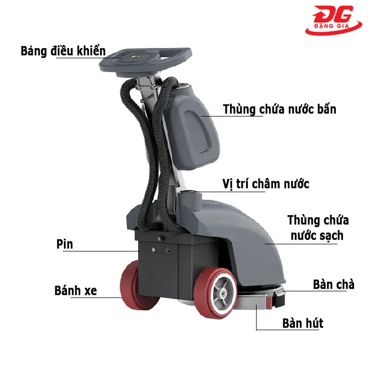 Cấu tạo máy chà sàn Kumisai KMS-X1