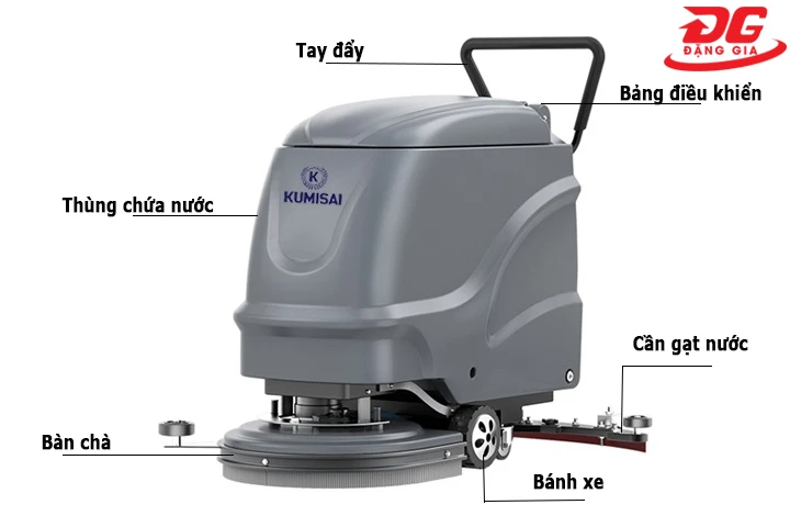 Cấu tạo máy chà sàn Kumisai KMS 58