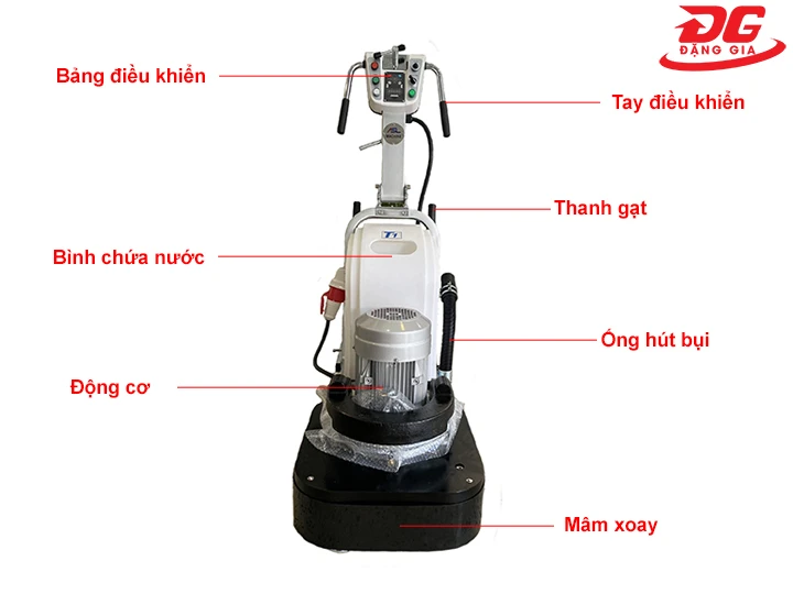 Cấu tạo máy mài sàn bê tông ASL T1