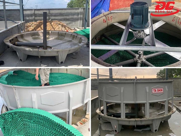 Một số bộ phận của tháp giải nhiệt công nghiệp TASHIN TSC 125RT