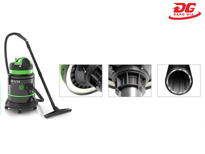 Máy hút bụi khô và ướt IPC GP 1/35 W&D với các chi tiết máy