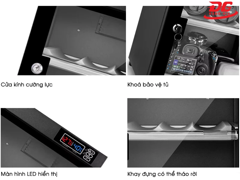 Các bộ phận chính của tủ hút ẩm Andbon AB-88L