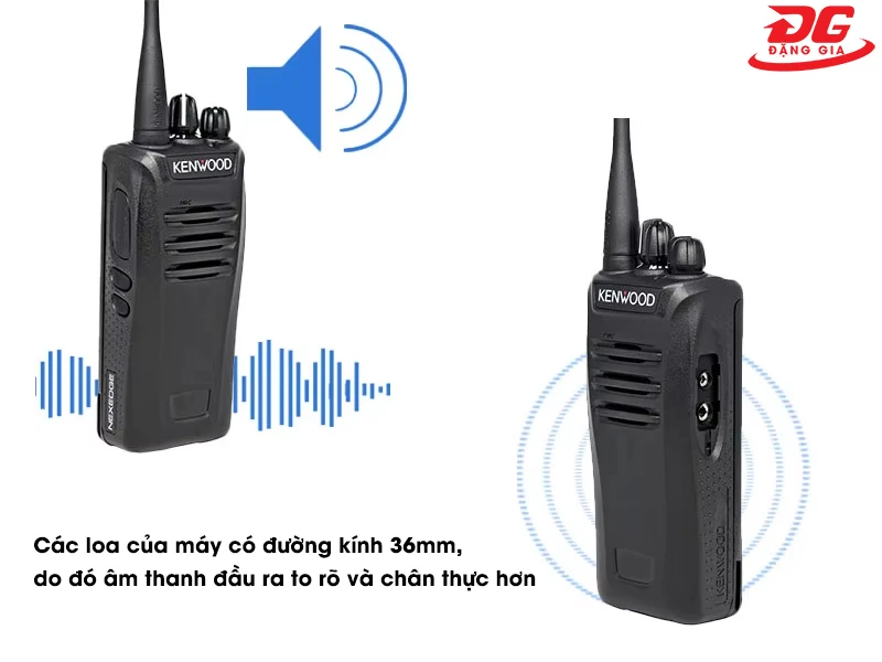 Bộ đàm kỹ thuật số Kenwood NX 340 có Loa có đường kính lớn