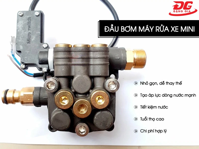 Các ưu điểm của đầu rửa xe gia đình mini