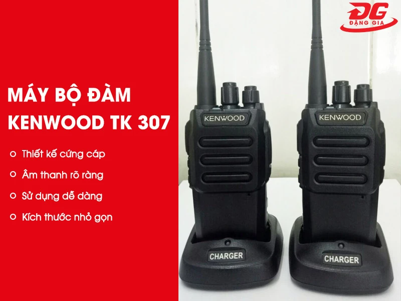 Ưu điểm nổi bật của bộ đàm cầm tay Kenwood TK 307