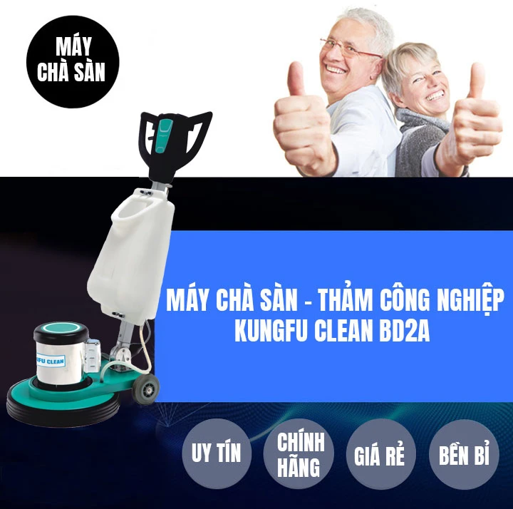 Ưu điểm của Máy chà sàn - thảm công nghiệp Kungfu Clean BD2A
