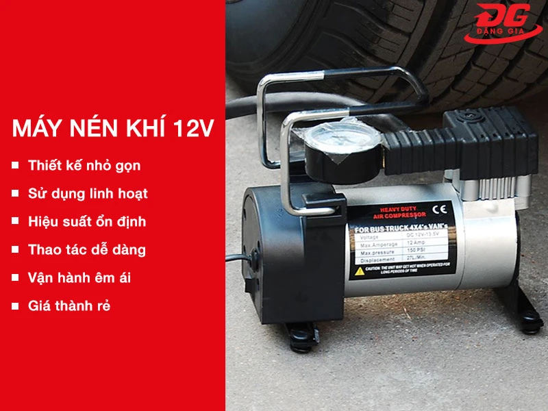 Các ưu điểm nổi bật của máy nén khí 12V