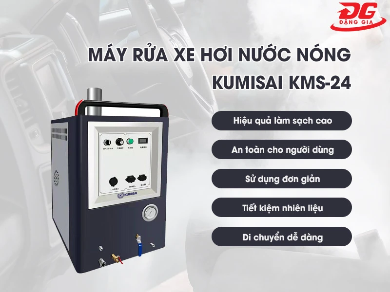 Đặc điểm nổi bật của máy hơi nước nóng Kumisai KMS-24