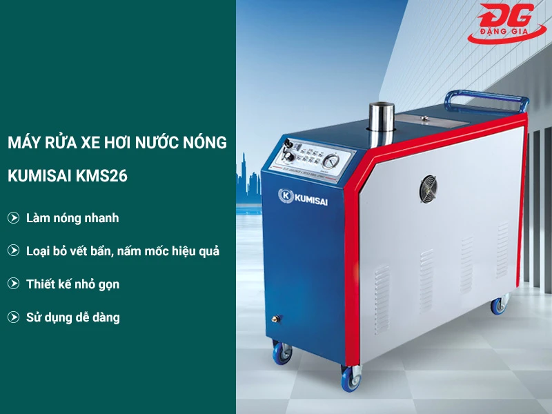 Máy rửa xe nước nóng Kumisai KMS26