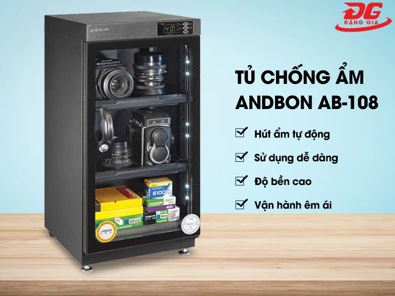 Tủ hút ẩm Andbon AB-108 sở hữu nhiều ưu điểm vượt trội