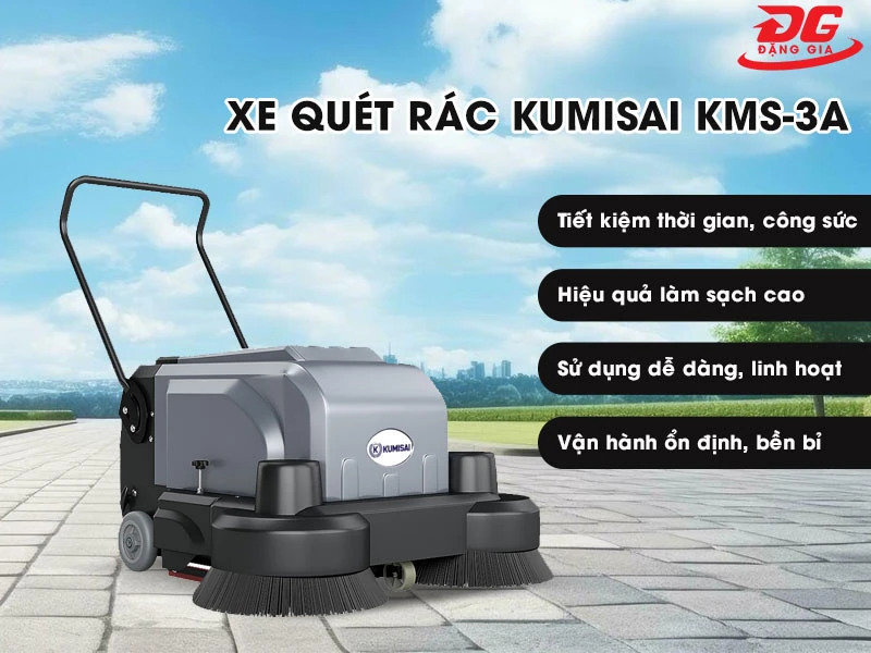 giá xe quét rác Kumisai KMS-3A