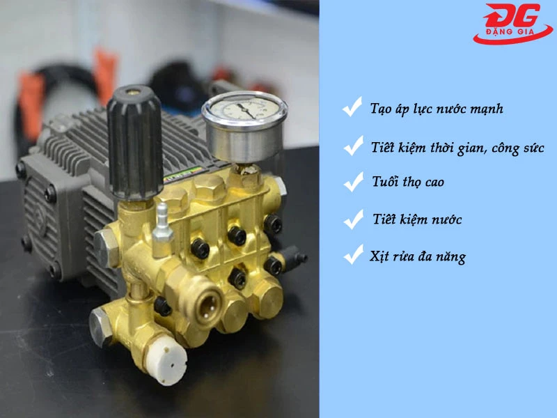 Các ưu điểm của đầu máy rửa xe cao áp