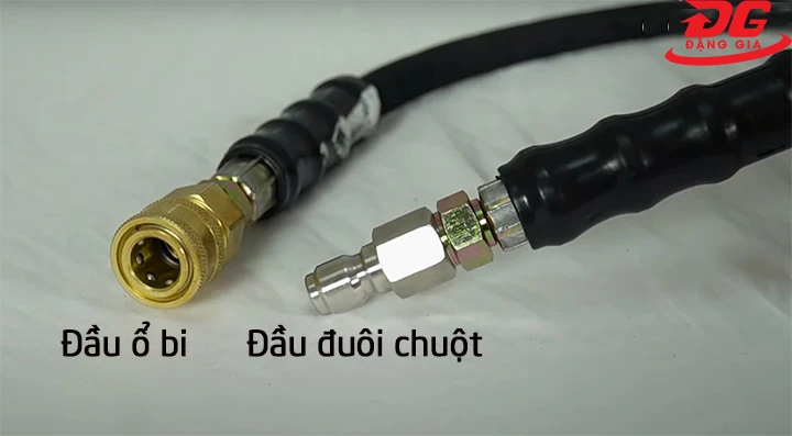 2 đầu dây rửa xe cao áp 10m lõi thép