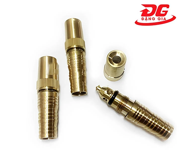 Đầu vòi xịt tăng áp lực nước rửa xe đồng thau phi 14,16,20