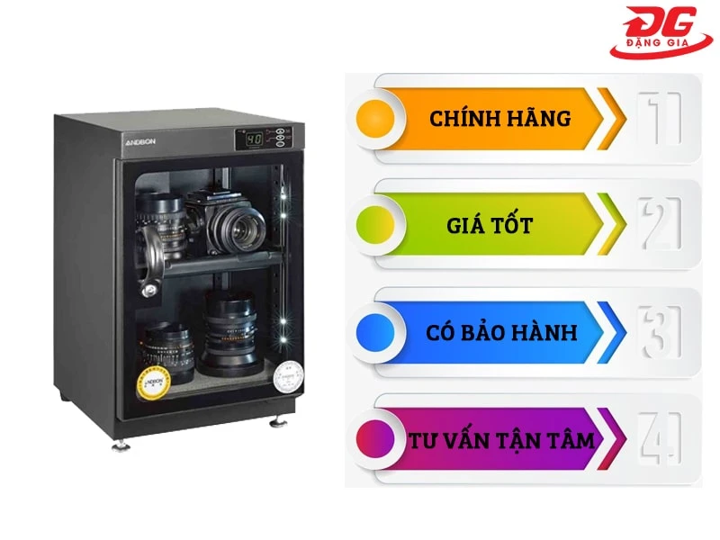 Đặng Gia là đơn vị phân phối tủ chống ẩm máy ảnh uy tín, chất lượng, giá rẻ