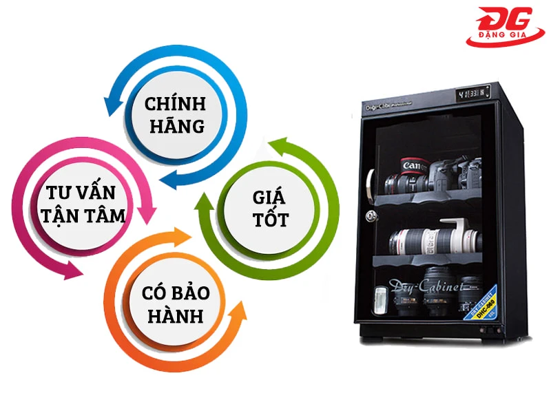 Đặng Gia - Cam kết phân phối đa dạng tủ hút ẩm chính hãng, giá rẻ