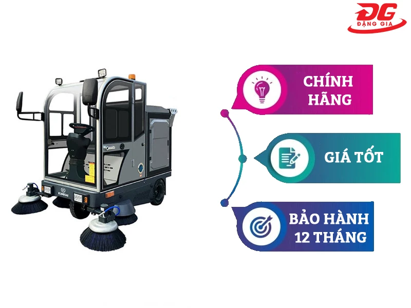 bán xe quét rác ngồi lái Kumisai KMS 1900D