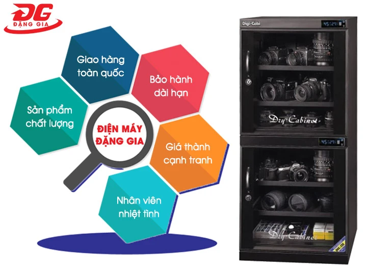 Điện máy Đặng Gia - Địa chỉ phân phối tủ hút ẩm Dry-Cabi DHC 200 uy tín