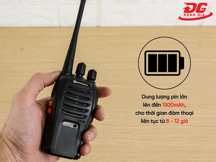 Dung lượng pin của Bộ đàm Motorola GP 668