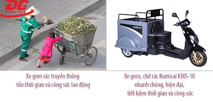 Giá xe gom, chở rác Kumisai KMS-10