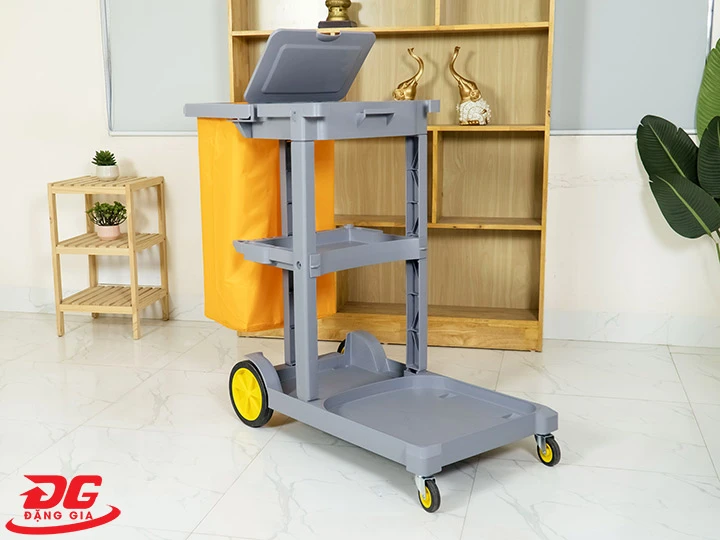 Xe đẩy dọn vệ sinh 3 tầng giá rẻ