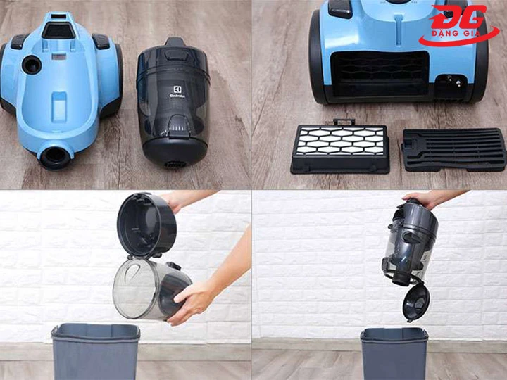 ách vệ sinh linh kiện máy hút bụi Electrolux