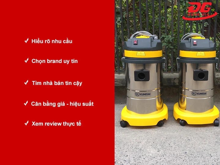 chọn máy hút bụi công nghiệp Hải Phòng uy tín