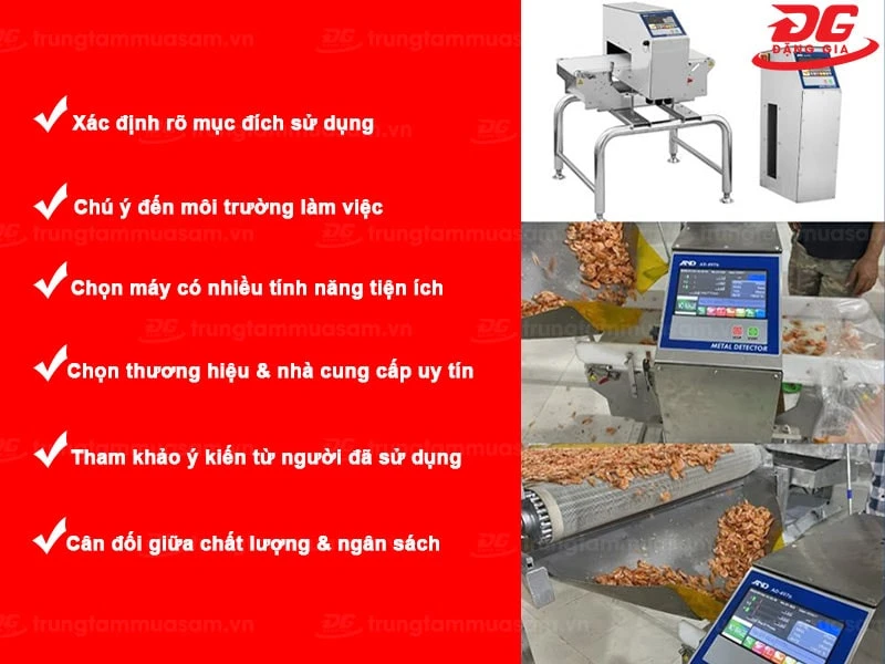 Kinh nghiệm mua máy quét kim loại công nghiệp
