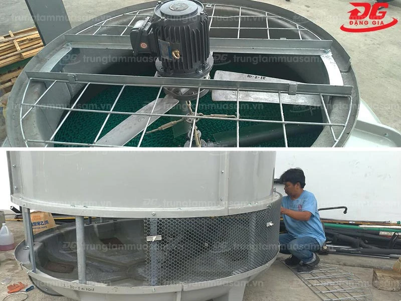 lắp đặt tháp hạ nhiệt Liang Chi LBC 80RT
