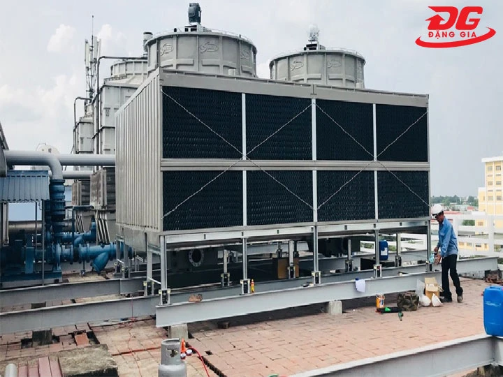 Chạy thử tháp giải nhiệt vuông Kumisai KMS 250RT