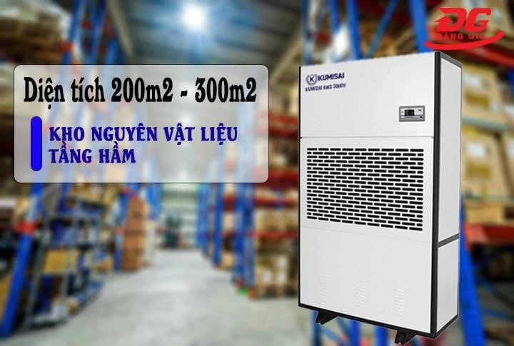 Kumisai KMS-3800H thích hợp dùng ở nơi có diện tích 200m2- 300m2