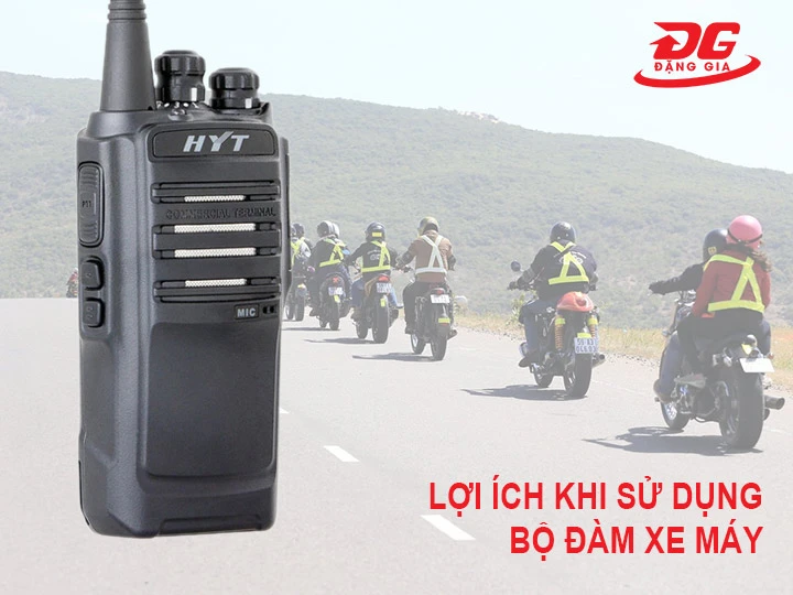 Lợi ích khi sử dụng bộ đàm xe máy 