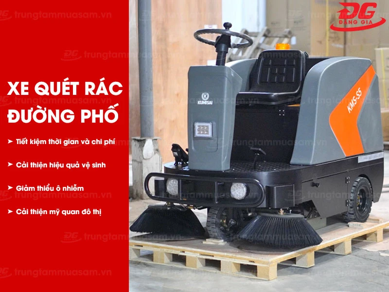Xe quét rác đường phố